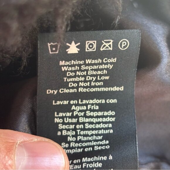 UGG Maeve Sherpa Teddy Jacket Women’s Medium Black Oversized Collar Full Zip NWT - Picture 10 of 10